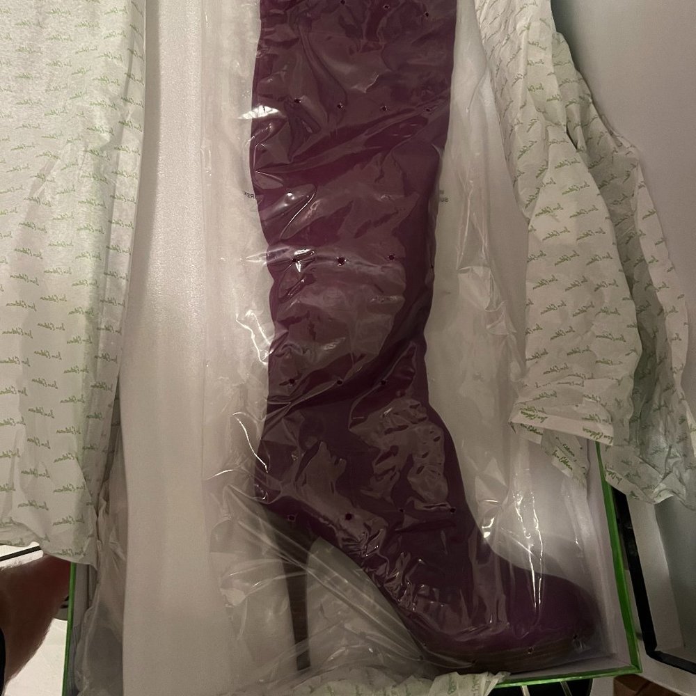 Sam Edelman Purple Vesey Thigh High Boot Size 10